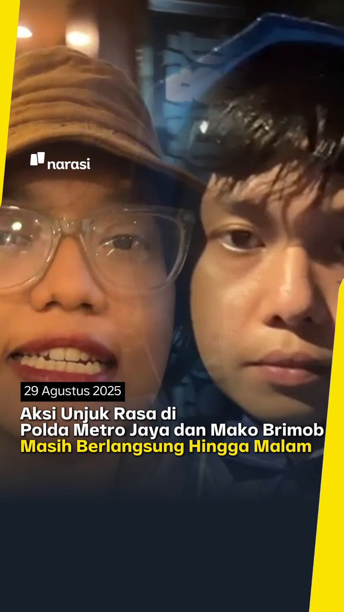 Beberapa update dari dua titik demonstrasi di Jakarta: di Polda Metro Jaya dan Mako Brimob, Kwitang. Tonton selengkapnya di video ini, yaa! | Narasi Daily