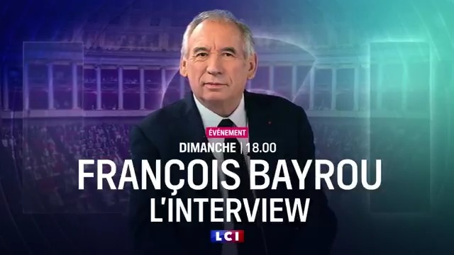 🔴Ce dimanche 31 août à 18h 🗣️À 8 jours du vote de confiance à l’Assemblée nationale, rendez-vous décisif pour l'avenir du pays, François Bayrou (François Bayrou) s'exprimera en direct depuis Matignon sur LCI 📌Ne manquez pas cette interview événement, dimanche à 18h sur LCI, canal 15
