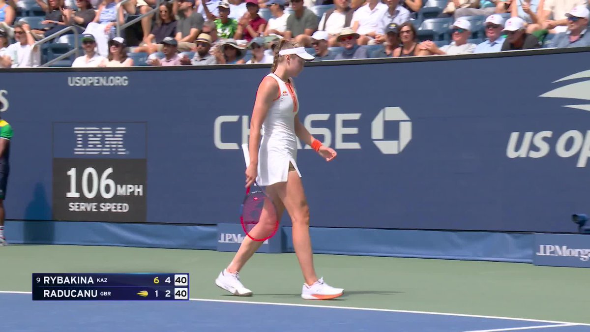 Elena Rybakina is in the zone.