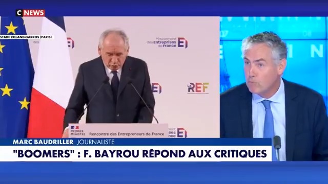 📺 « Boomer ou pas boomer, ce ne sont pas les citoyens qui ont décidé de la dette ! Ce sont les gouvernements, de droite comme de gauche, qui l’ont creusé. La responsabilité d’Emmanuel Macron est massive. » Marc Baudriller sur CNEWS.