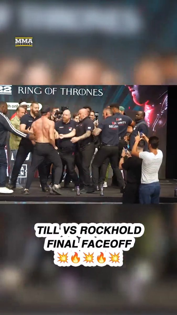 Darren Till and Luke Rockhold had one last HEATED faceoff ahead of #XSeries22 💥🔥