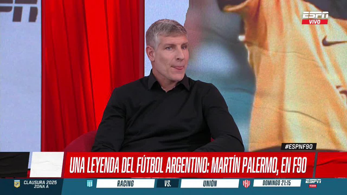 🗣️Martín #Palermo en #ESPNF90: "El #Boca de 1998 fue el mejor, en 2000 también ganamos la Libertadores y al Real Madrid la Intercontinental".