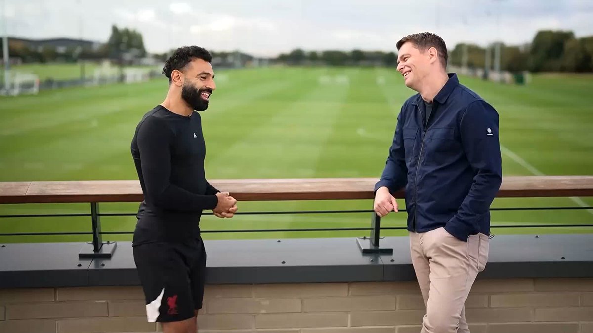 "My opinion this year is Arsenal number one" Mo Salah tells us why he believes Arsenal are favourites for the title this season 🏆