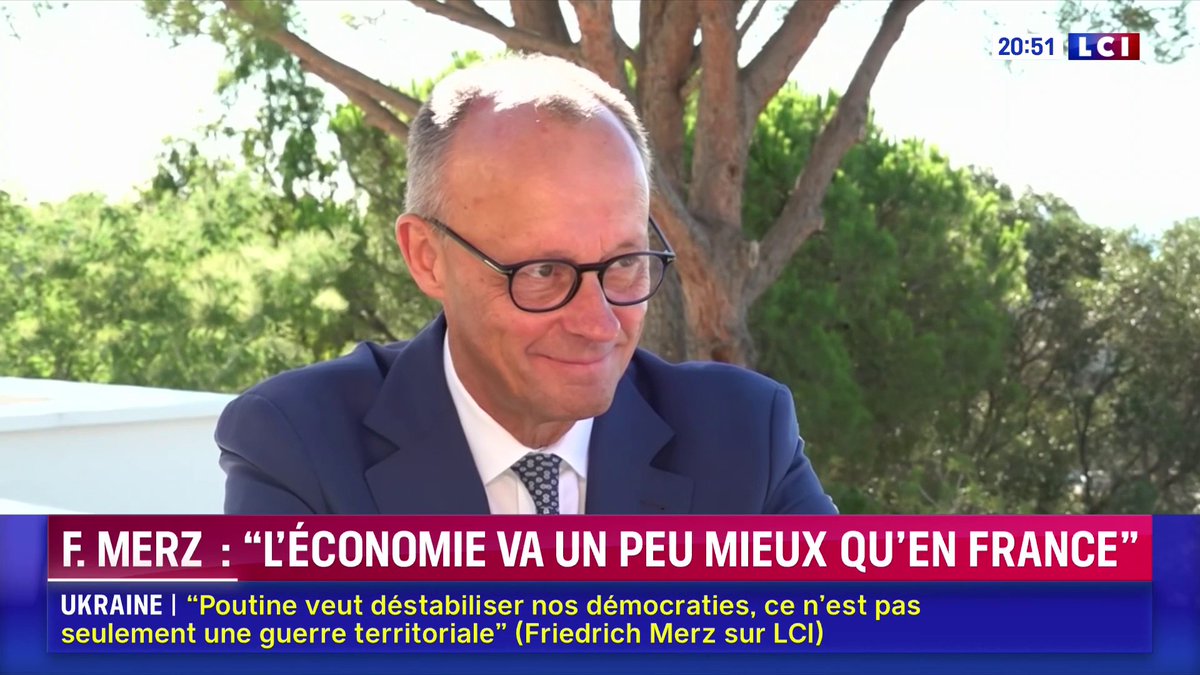 🔴 Le chancelier allemand Friedrich Merz invité de Darius Rochebin : "Dieu merci, nous n'avons pas trop contracté de dette ces dernières années, nous avons été économes"