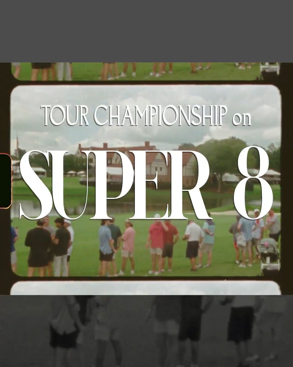 Blast from the past 📹 The TOUR Championship through the lens of a Super 8mm camera.