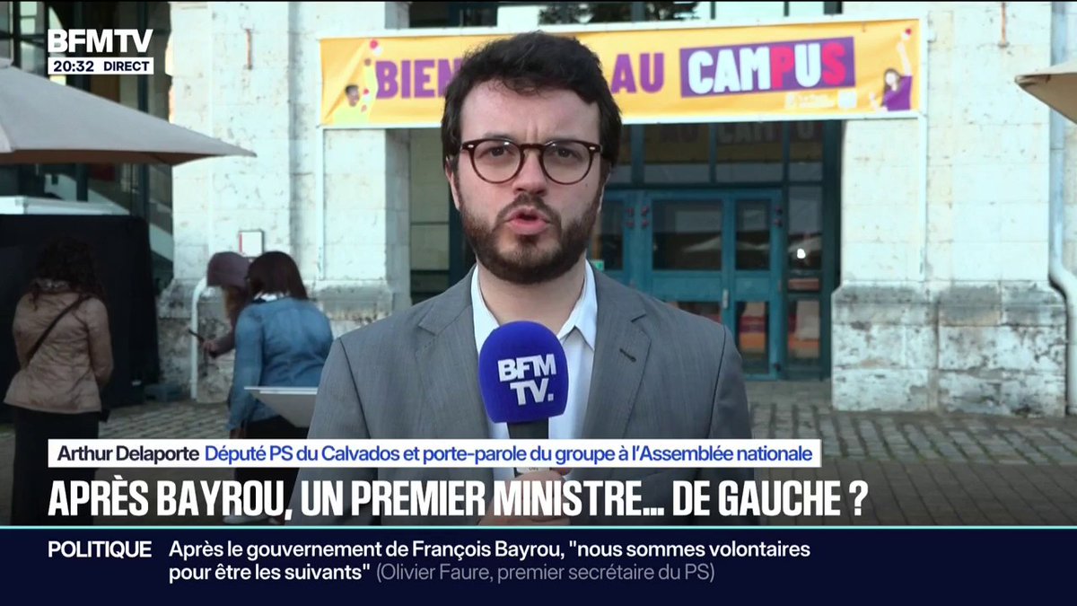 Crise politique: "Nous avons le devoir de nous présenter devant les Français comme la force en capacité de gouverner", affirme Arthur Delaporte, député PS du Calvados