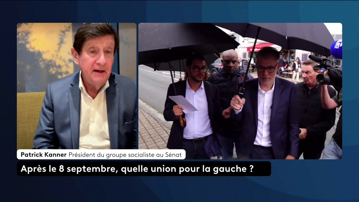 🗣️ "Olivier Faure a dit que nous nous engageons, si nous étions nommés à la tête du gouvernement, à ne pas utiliser le 49.3", rapporte Patrick Kanner (PS).