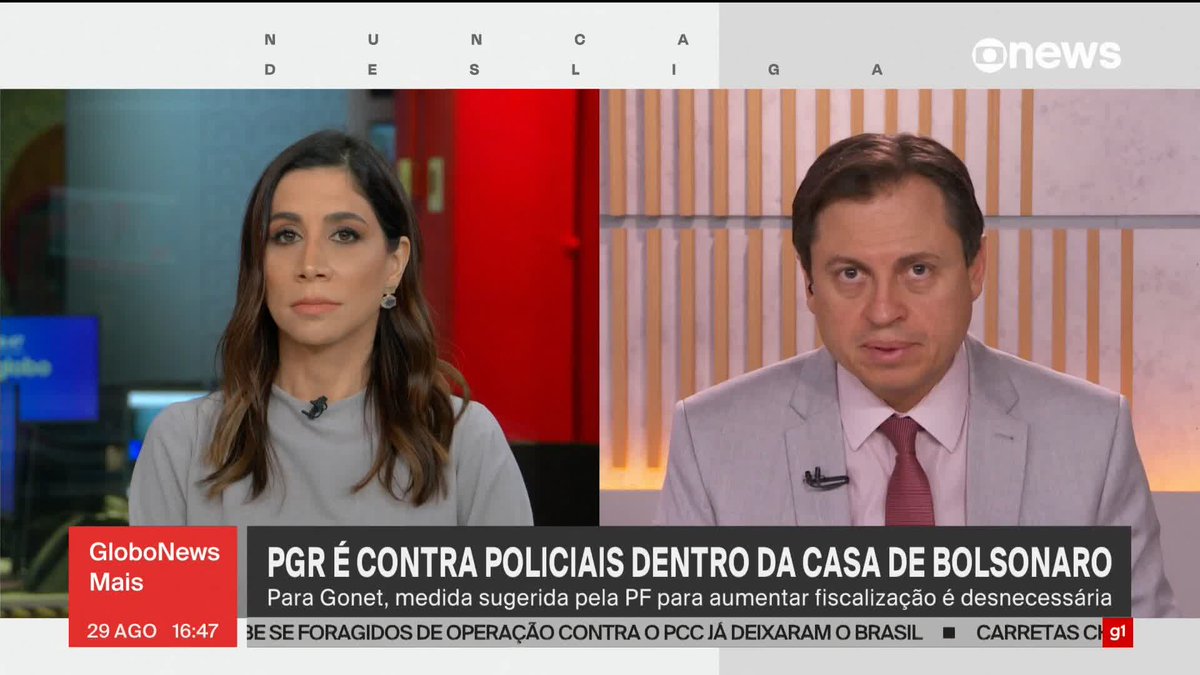 “A percepção é que, se na véspera de um julgamento, coloca policial dentro da casa de Bolsonaro, você cria um fato político. É como seria um fato político levar ele para uma prisão preventiva”, comenta Gerson Camarotti. #GloboNewsMais ➡ Assista à #GloboNews: