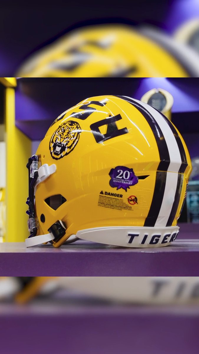 20 years later, we remember. LSU Football will wear a special sticker on their helmets tomorrow to commemorate the 20th anniversary of Hurricane Katrina.