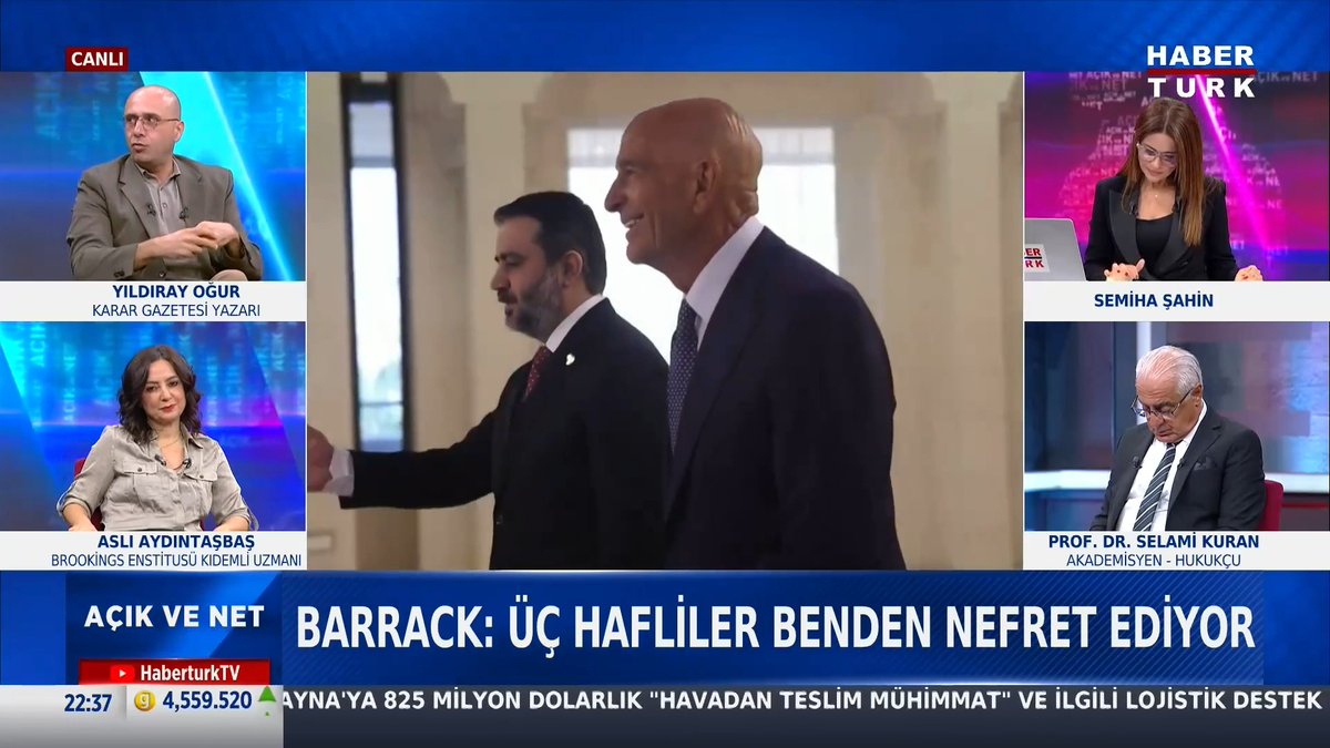 "Şara'ya güveniyorum" Tom Barrack: Şu anda tüm üç harfli kısaltmalar benden nefret ediyor. ABD yönetimi Suriye'de ne istiyor? Karar Gazetesi Yazarı Yıldıray Oğur #AçıkveNet'te yorumladı.