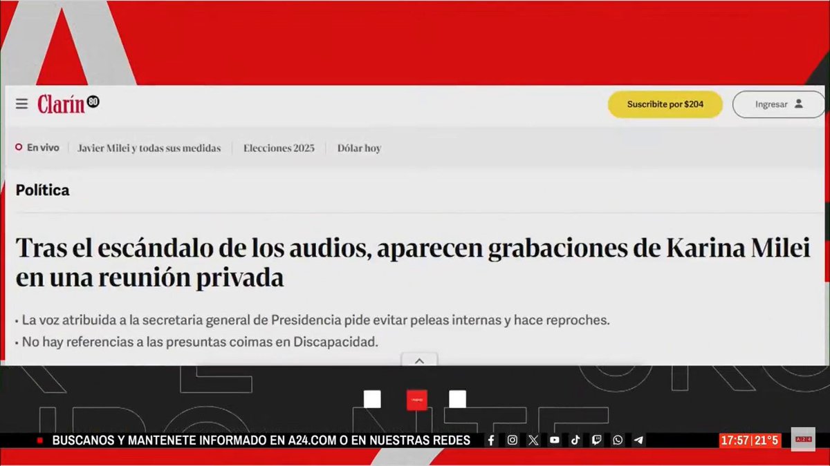 Hasta Feinmann confirma que la "opereta kuka" no existe. Algún TOPO grabó desde adentro a Karina Milei.
