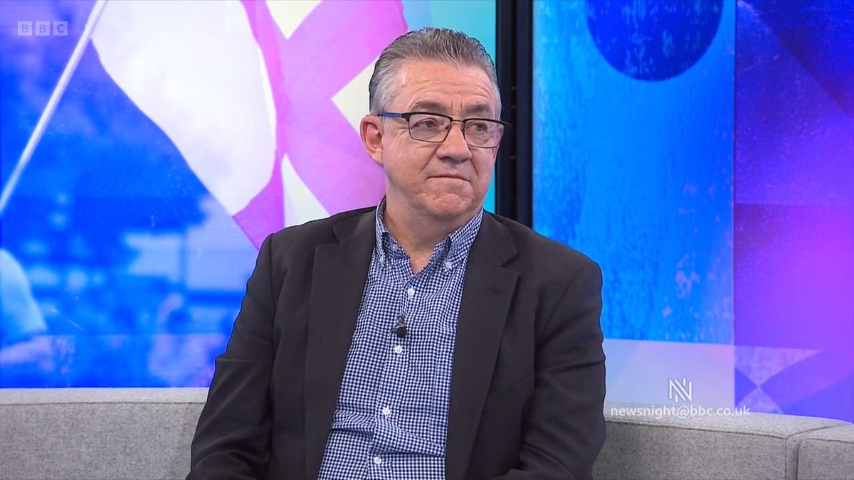 "It's being used to racialize political discourse." Former Labour adviser John McTernan on how he sees the political symbolism of the English flag. #Newsnight