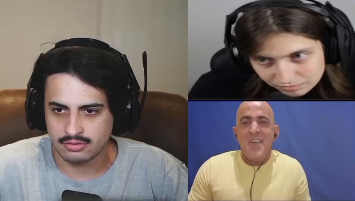 moço perguntando se orochinho toma remédio controlado e citando o cellbit enquanto o felca não consegue se segurar e ri também