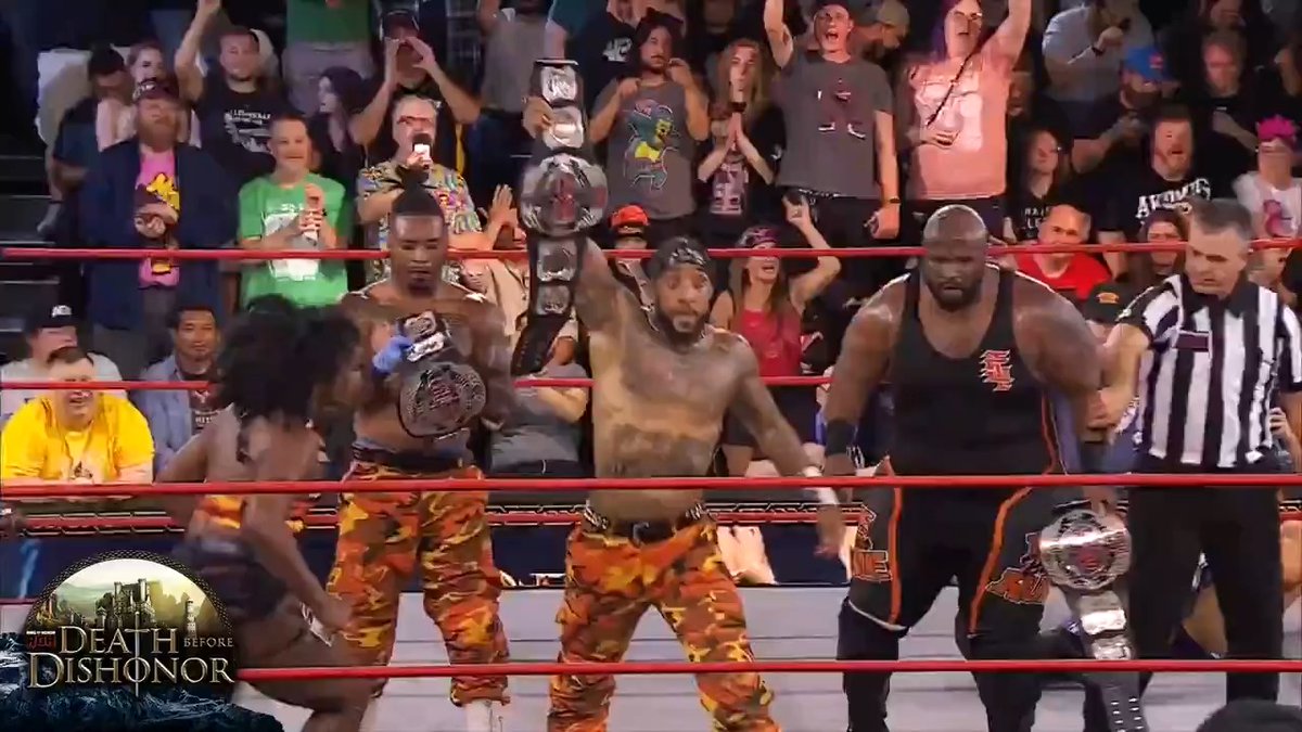 Shane Taylor & The Infantry beat Sammy Guevara/Von Erichs to become the NEW ROH World 6-Man Tag Team Champions!!! STP RULE ROH NOW, BABY.