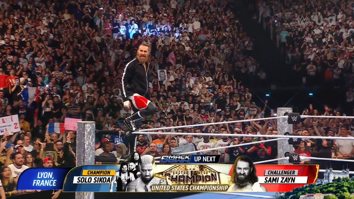France is HYPED for Sami Zayn! 🙌