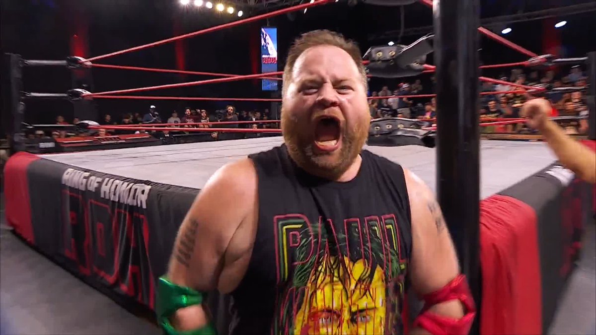 Paul Walter Hauser did a CANNONBALL OFF THE APRON.
