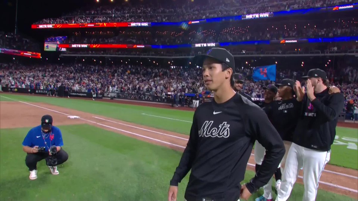 Jonah Tong was summoned to join the postgame kick 💙🧡