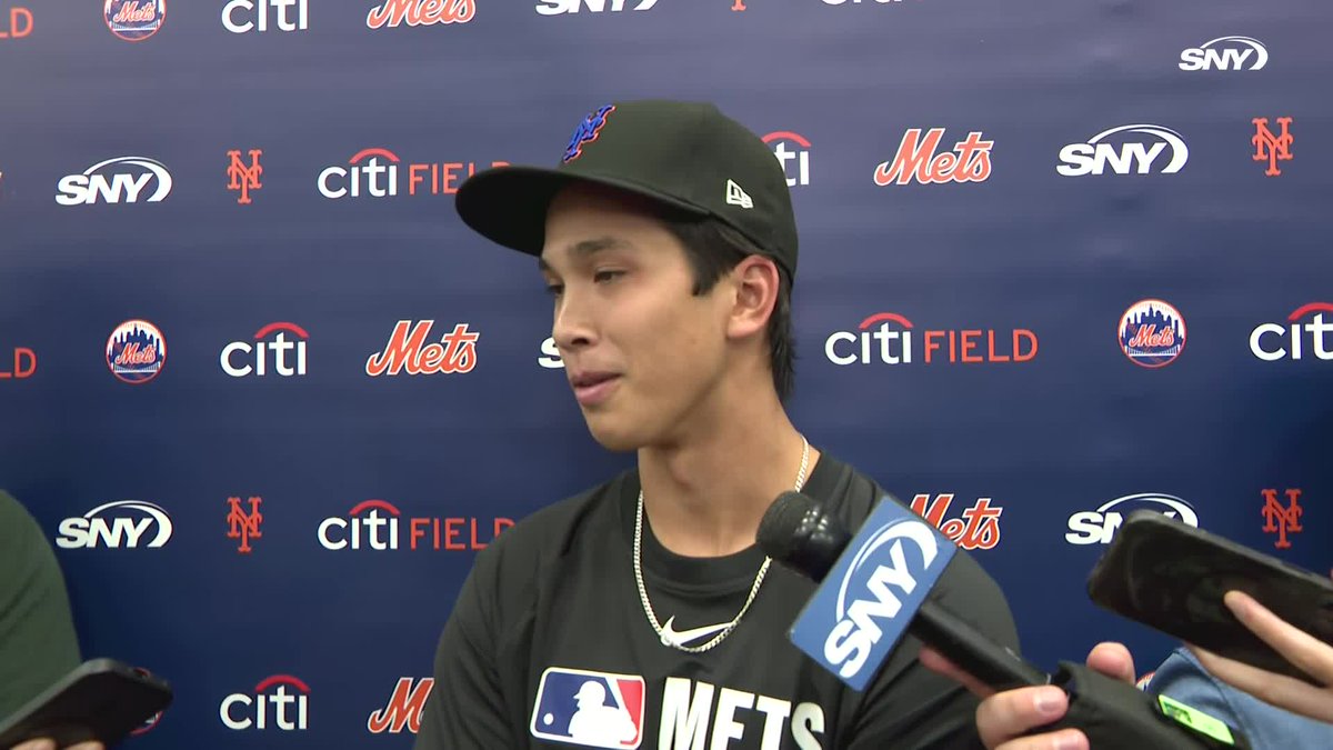 Jonah Tong was asked for his reaction to Carlos Mendoza saying he would get another start with the Mets: "Sweet!" 😂