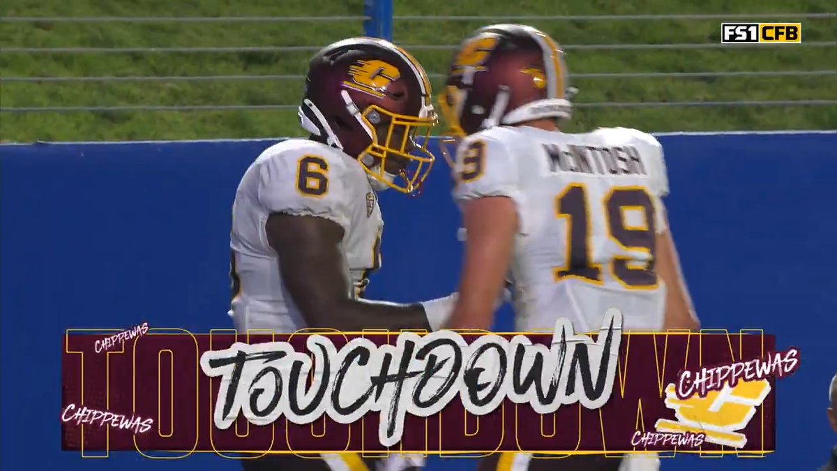 Trey Cornist bounces through traffic and finds the end zone 💪 Central Michigan Football