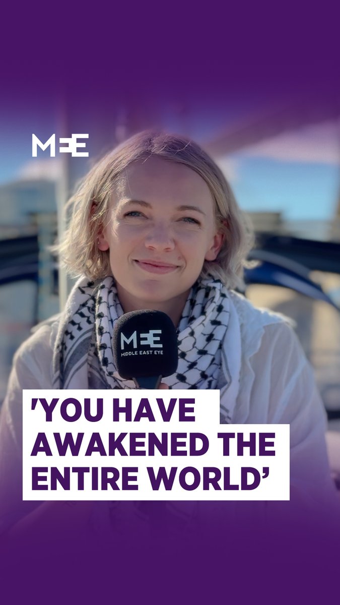 American activist Hannah Smith told Middle East Eye that she is joining the Global Sumud Flotilla to amplify her advocacy, as governments worldwide and international organisations have failed to stop Israel’s genocide in Gaza