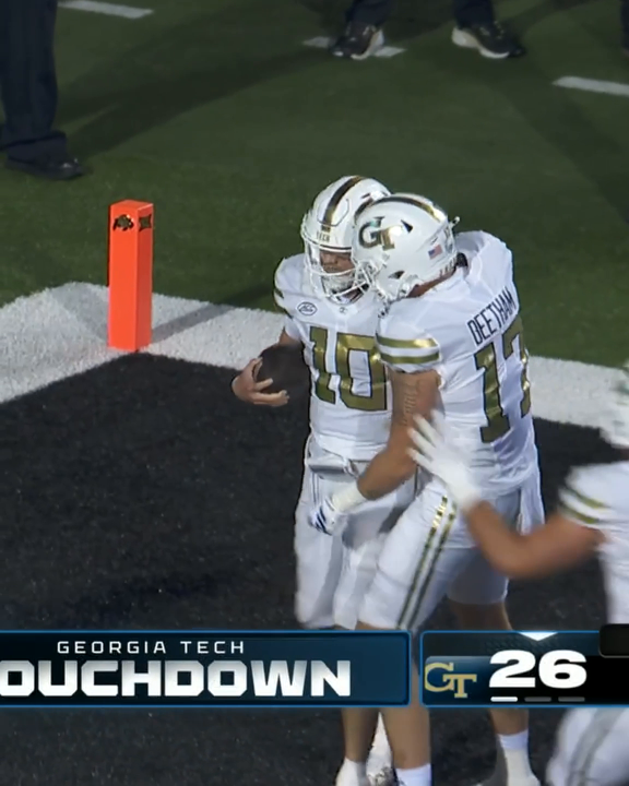 Haynes King put the team on his back 😤 🐝 143 Pass Yds 🐝 156 Rush Yds 🐝 3 Rush TD 🐝 W at Colorado Georgia Tech Football