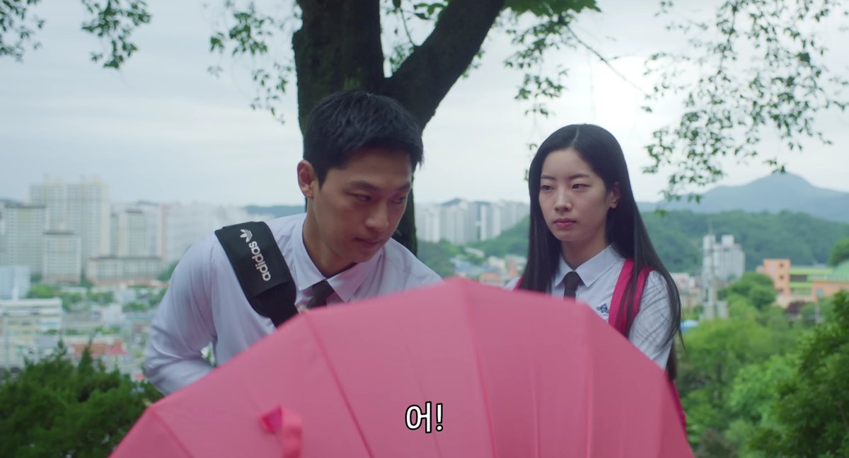 Dahyun's angry/annoyed acting, she almost swore when he tried to cast another "healing spell" on her