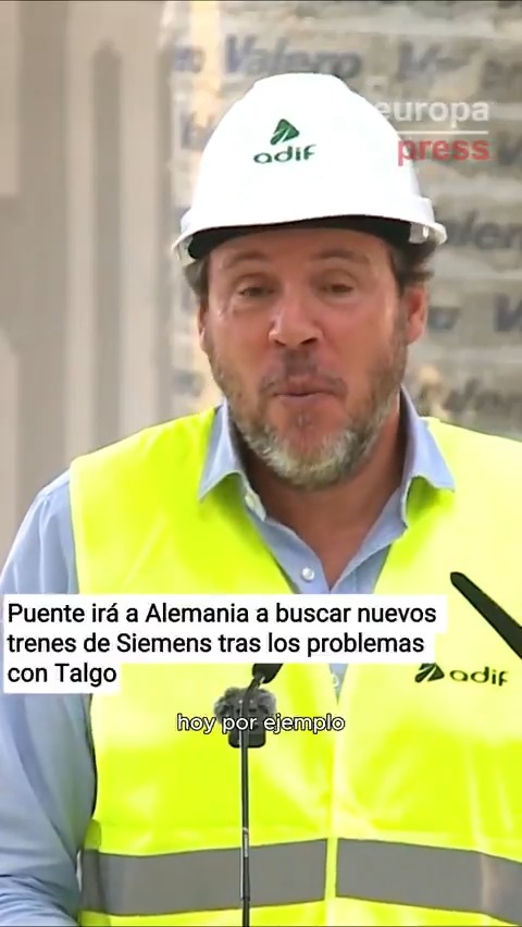 Óscar Puente irá a Alemania a buscar nuevos trenes de Siemens tras los problemas con Talgo