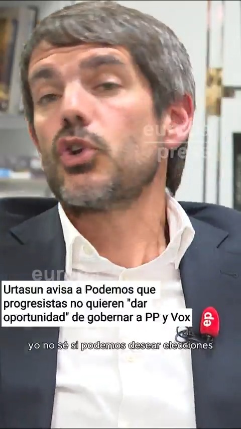 Urtasun: "Yo no sé si Podemos desea elecciones, lo que creo es que hay una mayoría de votantes en este país que lo que desea es que este Gobierno siga gobernando y que no quiere darle ninguna oportunidad a la derecha y la extrema derecha"