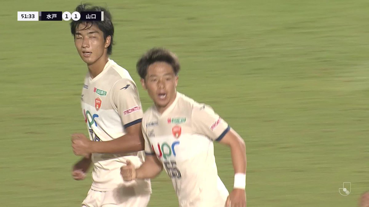 🎦 ゴール動画 🏆 明治安田J2リーグ 第28節 🆚 水戸vs山口 🔢 1-1 ⌚️ 52分 ⚽️ 有田 稜(山口) #Jリーグ