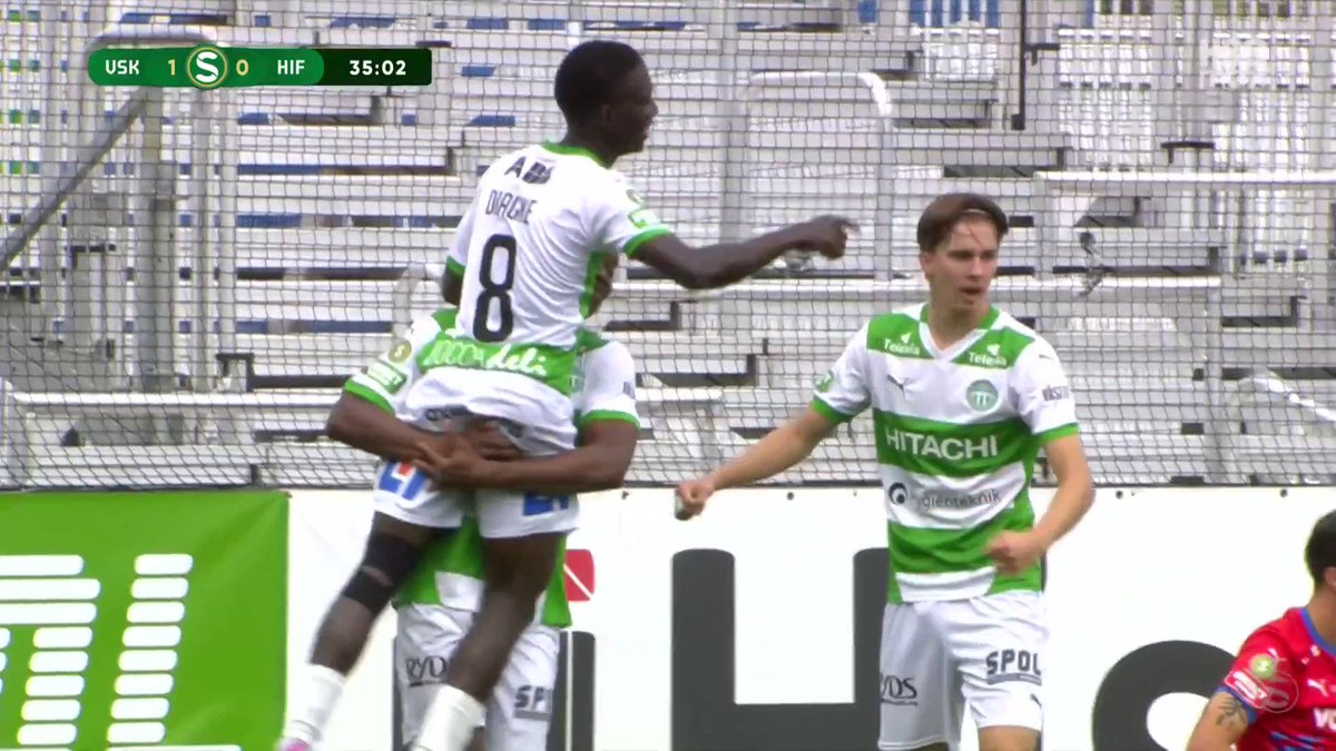 VSK dubblar ledningen mot Helsingborgs IF! Mamadou Diagne med sitt andra mål för dagen, 2-0! 🟢⚪ 📲 Se matchen på HBO Max