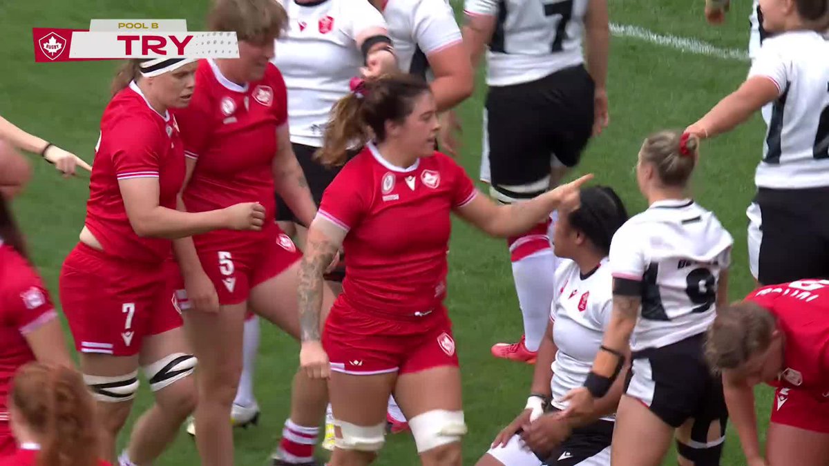 Forced over the line 💪 This Canada side are unstoppable 🔥 Stream every Rugby World Cup match on Paramount+ 🏉