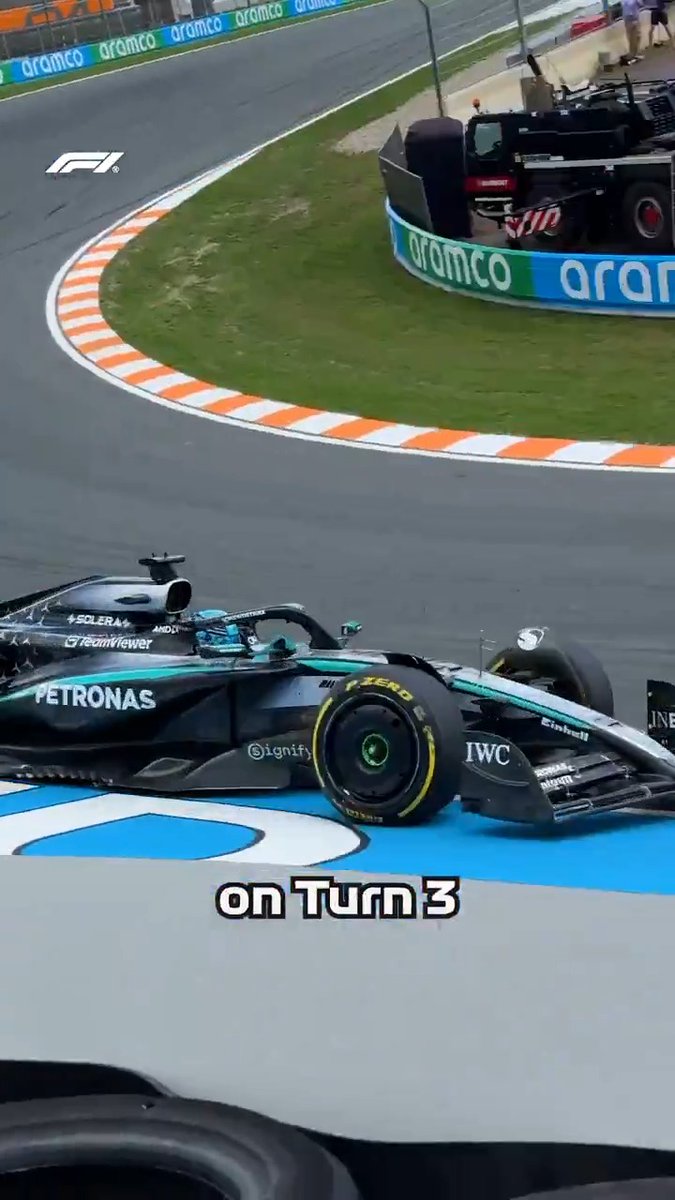 The inside story on why drivers take the outside line at Turn 3 👀 #F1 #DutchGP