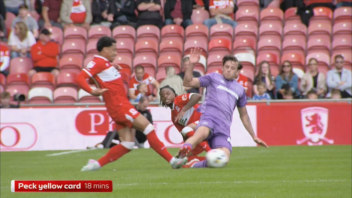 "An ankle-breaker!" "You jump off your seat watching that!" "A cert red." The panel react to Sydie Peck's dangerous challenge, for which he was awarded a yellow card.