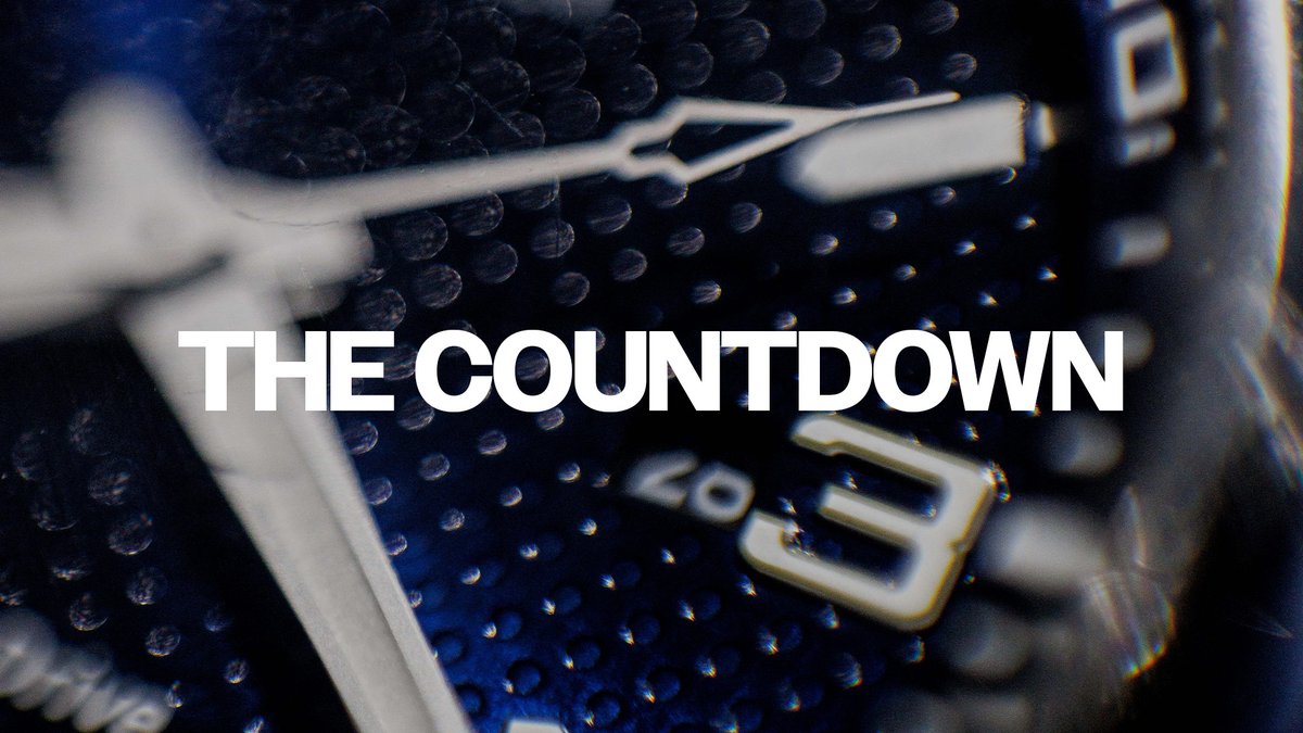 The countdown to kickoff.