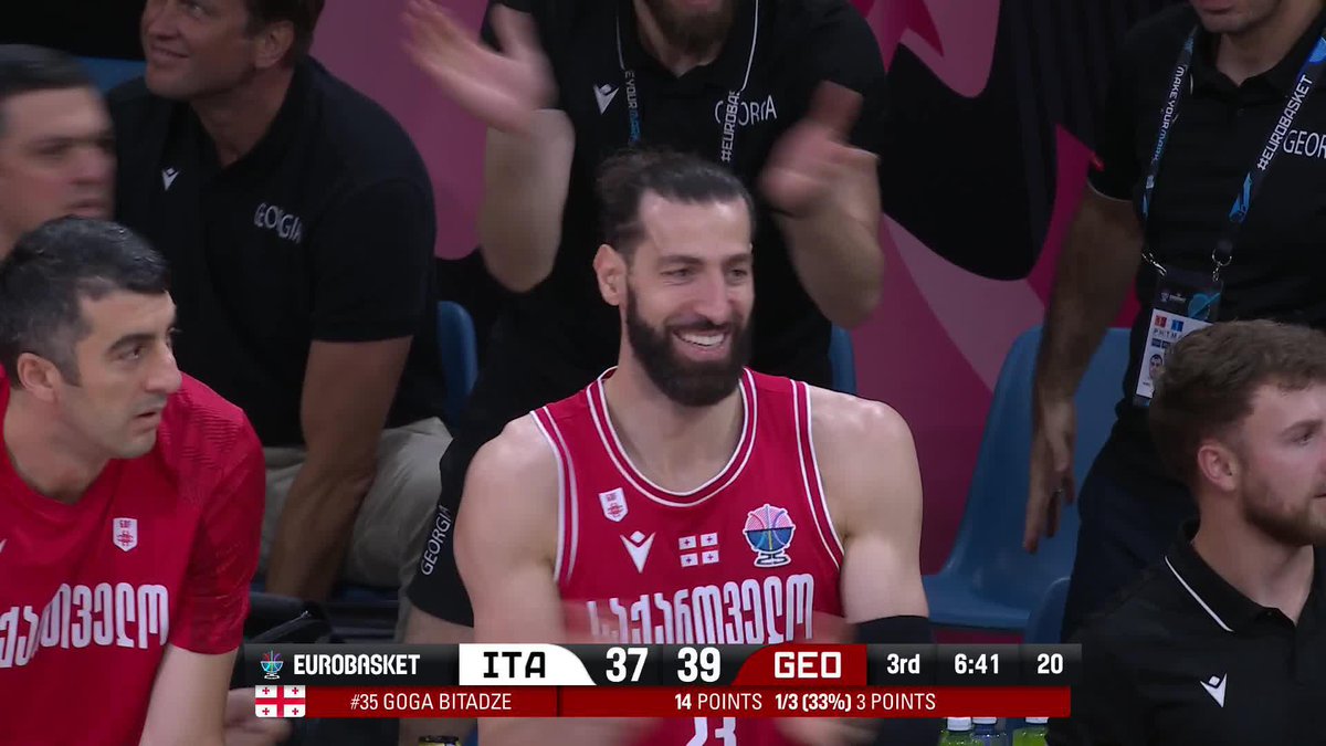 It's been a... Goga Bitadze Goga Bitadze Goga Bitadze Goga Bitadze Goga Bitadze ...kinda night #EuroBasket | #MakeYourMark