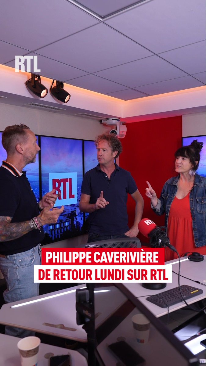 😍 Philippe Caverivière revient de vacances ! Rendez-vous lundi dès 6H55 pour le nouveau rendez-vous de #RTLMatin « la météo de l’info » autour de Jérôme Florin et Marina Giraudeau, et le retour de « L’Oeil de Philippe Caverivière » à 7H55 📻