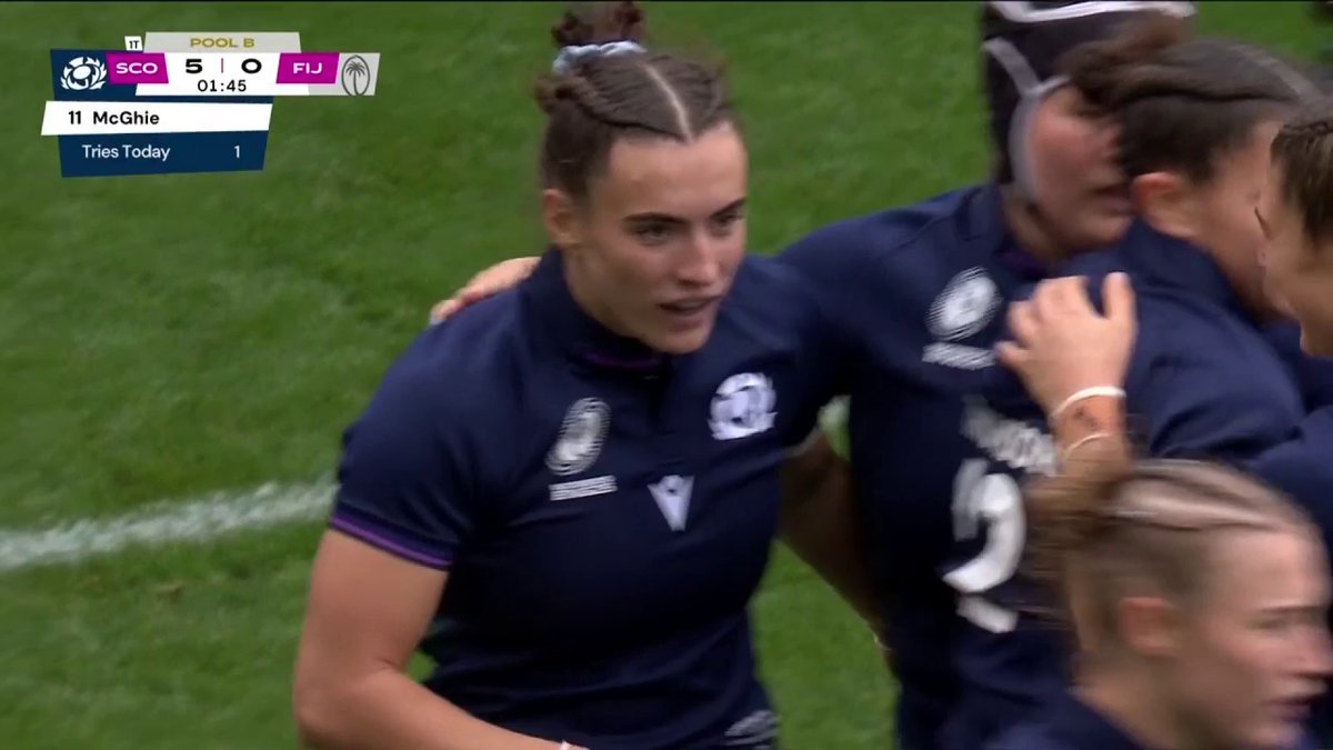 One minute last weekend, two minutes this weekend! 🤩 Fran McGhie has Scotland ahead already 🏴