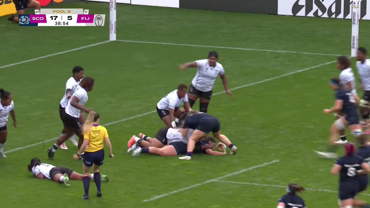 Absolutely clattered 🫣 This is as physical as it gets 💪 Stream every Rugby World Cup match on Paramount+ 🏉