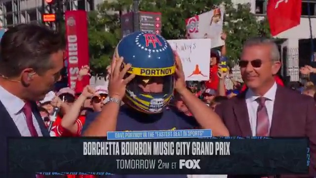 😎🏁 He's ready for the FASTEST Seat in Sports! Dave Portnoy shows off his helmet for an NTT INDYCAR SERIES ride around Nashville. Tomorrow at 2p ET on FOX! Barstool Sports | FOX College Football