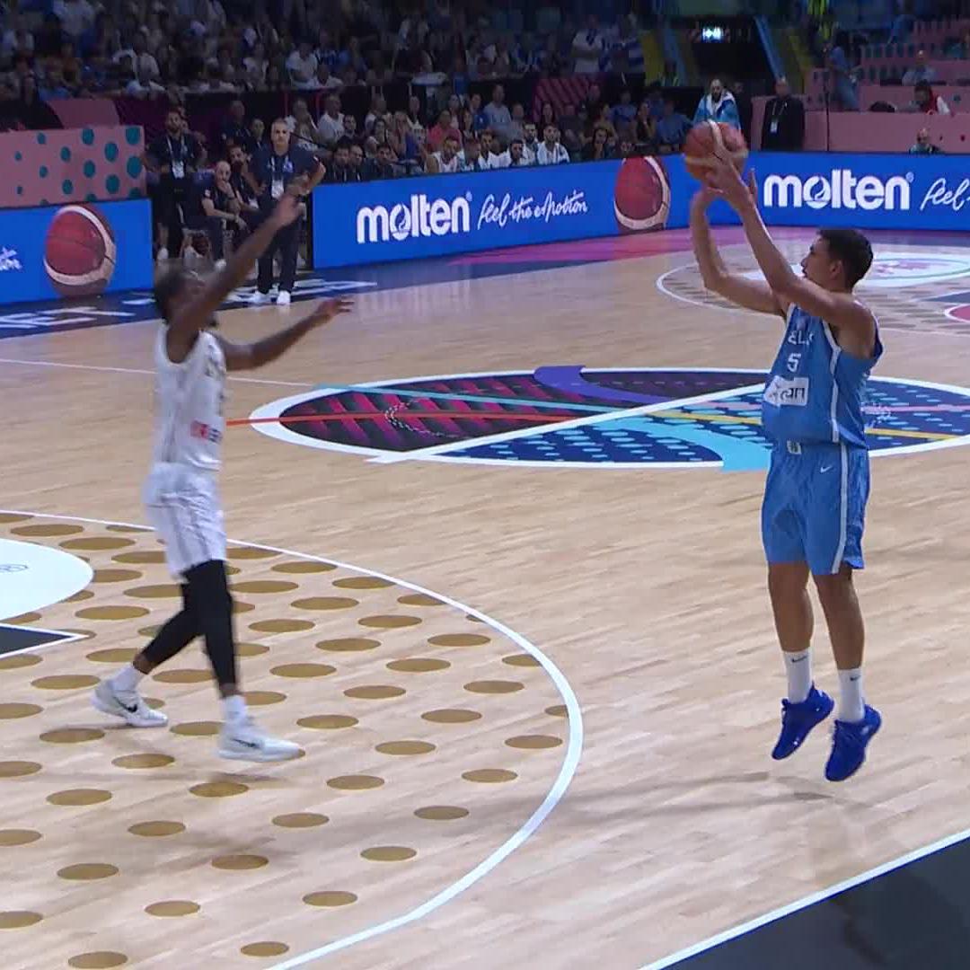 BACK to BACK to BACK. Umbrellas out, it's raining threes in Cyprus! ☔️ #EuroBasket | #MakeYourMark