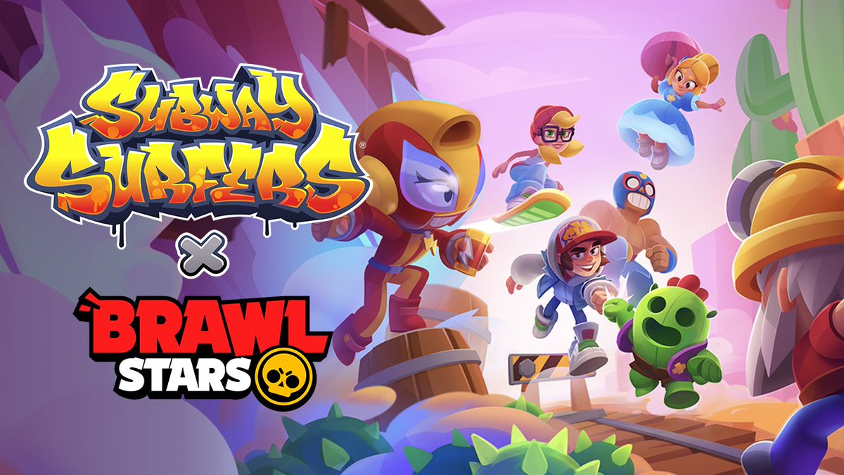 SUBWAY SURFERS X BRAWL STARS CROSSOVER!?!?!? El Primo, Piper, Max, Dynamike, Poco, and Spike are joining the Crew in our biggest update ever! Introducing our FIRST-EVER competitive game mode as a limited time event. . . Brawl Stars Showdown! Are you ready to race to the finish line against 5 other surfers? The season starts September 4th and will run all month long - until October 5th. #subwaysurfers #brawlstars
