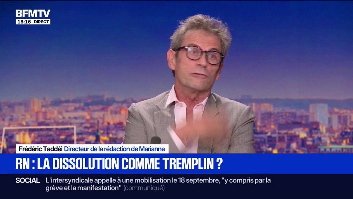 Marine Le Pen: "Il y a un vrai problème de constitutionnalité dans cette inéligibilité", estime Frédéric Taddeï, directeur de la rédaction de Marianne