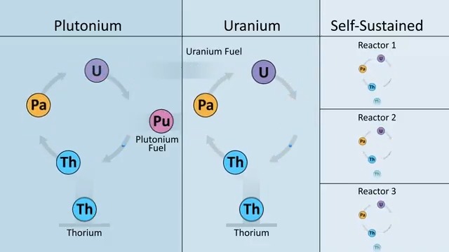 We have a lot of plutonium we'd like to eliminate, and fission is the best way to do this. In the presence of fertile thorium, we can fission plutonium and start a sustainable thorium energy economy that will carry us for the next hundred thousand years.