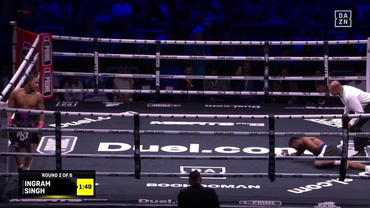 JUST LIKE THAT!!!!! 🤯 J’Hon Ingram FINISHES Banty Singh in round 2! 🎟️Buy #XSeries22 NOW at | Live Now | Misfits Boxing | Link in Bio For More