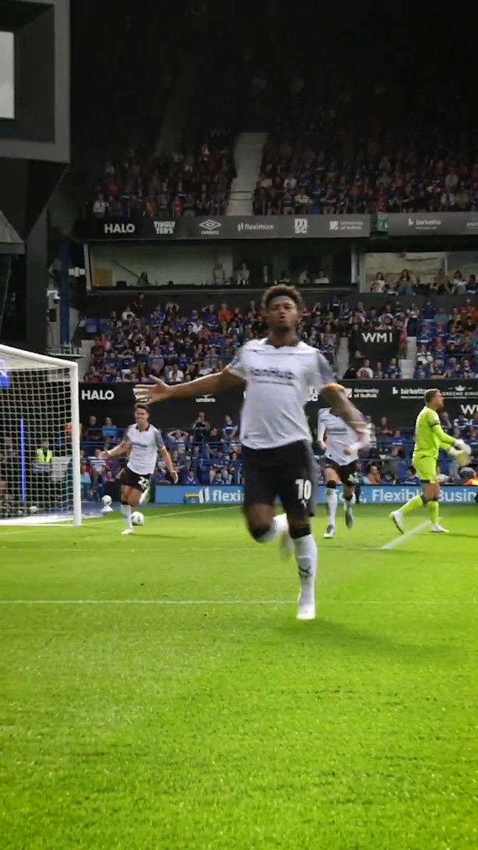 Rhian Brewster's first Derby County goal was special. 👌