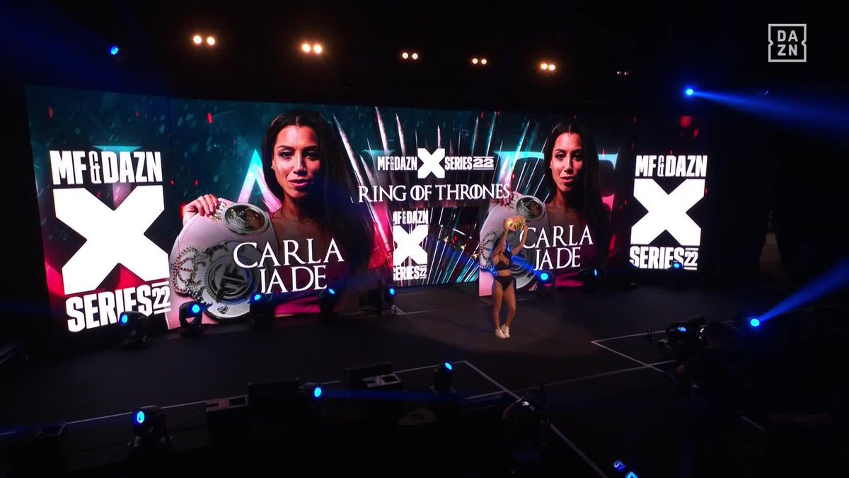 Carla Jade makes her ring walk ✨ 🎟️Buy #XSeries22 NOW at | Live Now | Misfits Boxing | Link in Bio For More