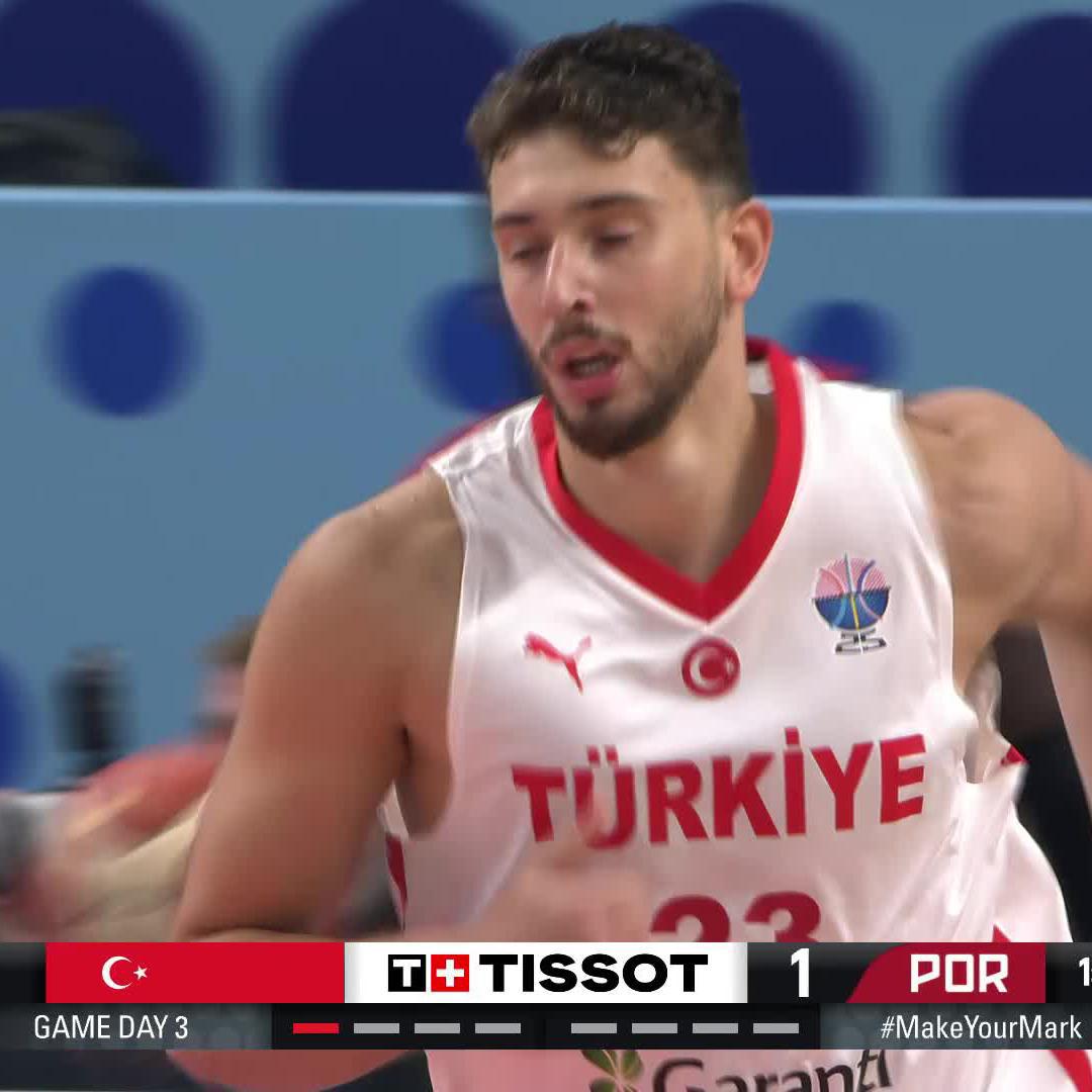 Alperen Sengun has scored 12 of Turkiye's first 14 points 🔥 #EuroBasket