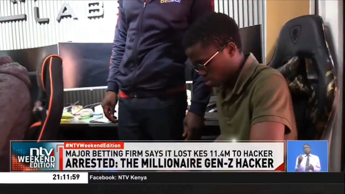 Arrested: The Millionaire Gen-Z Hacker 26-year-old accused of stealing millions through hacking Major betting firm says it lost Sh11.4m to hacker University drop-out says he is a cyber security engineer #NTVWeekendEdition Ibrahim Karanja. Zainab Ismail