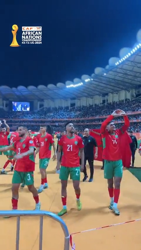 Joy painted in red and green. 🇲🇦❤🔥 #TotalEnergiesCHAN2024