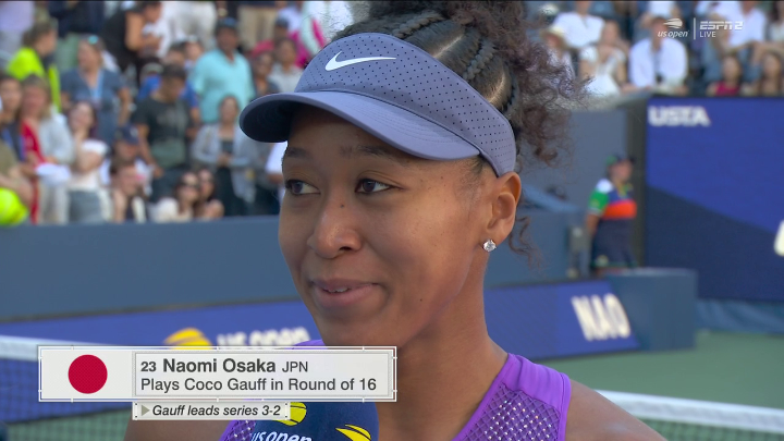 "I kinda also see her as a little sister, so it's really cool to be playing her here again." Naomi Osaka on playing against Coco Gauff at the US Open 🥺